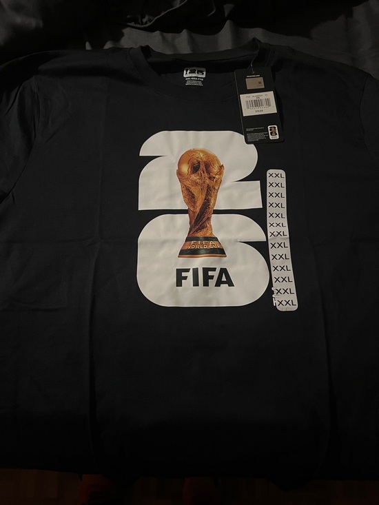 Fifa Other - FIFA Black Short Sleeve Graphic Tee with Trophy Print